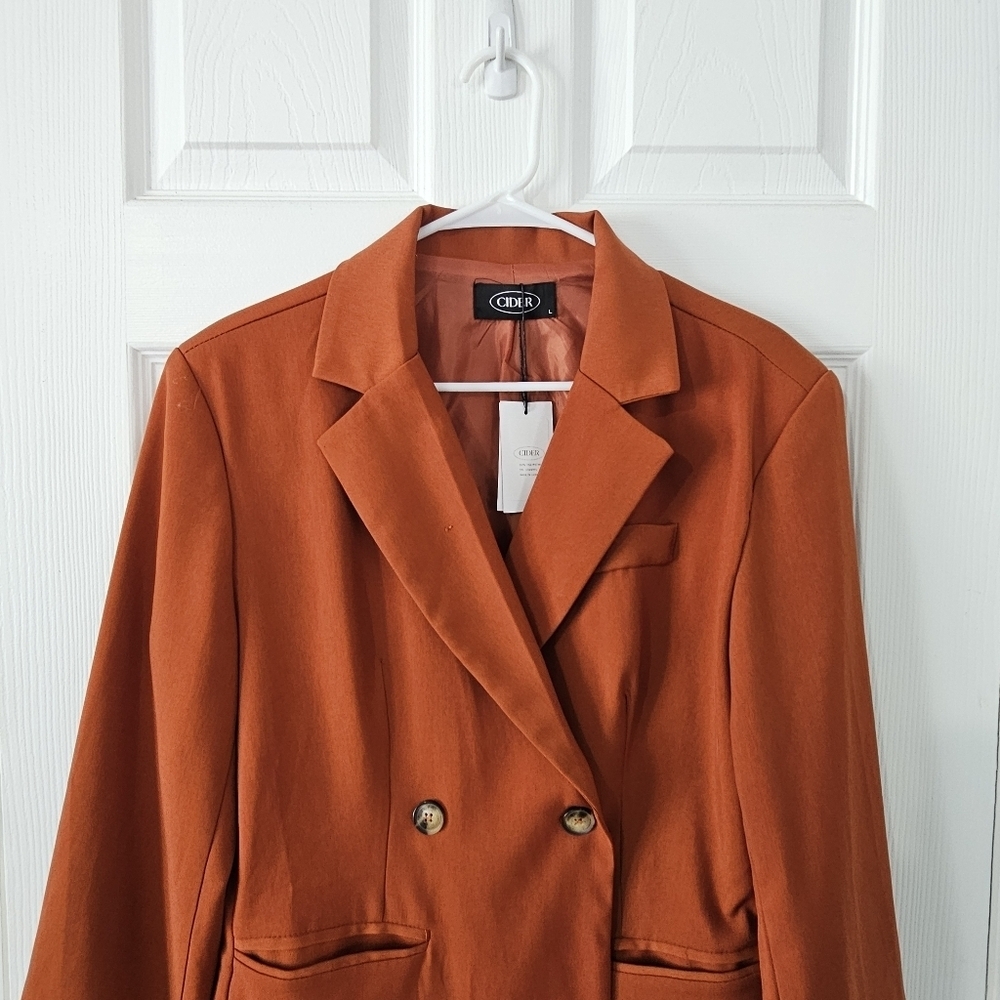 Cider burnt orange oversized blazer